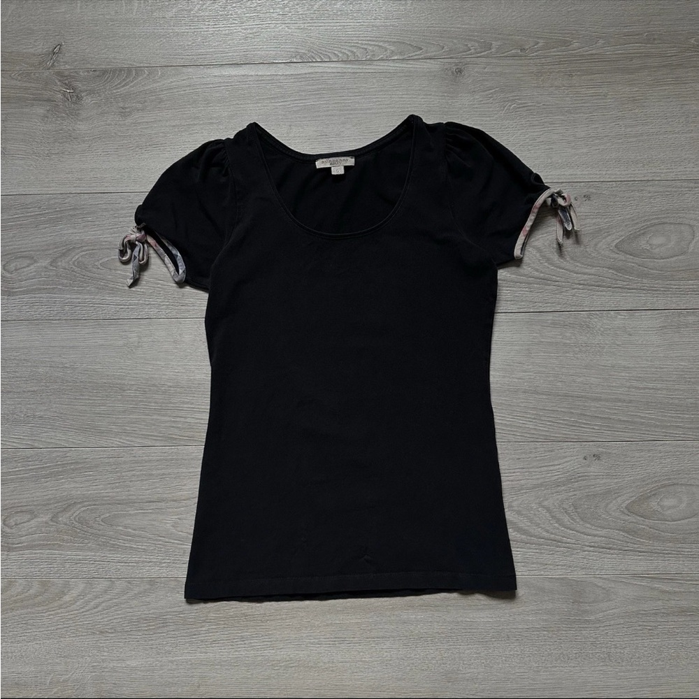 Burberry Black Short Sleeve Women's Tee